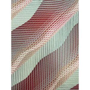 Fabio Fazio Hand Made Silk Tan Red Stripe Men’s Necktie